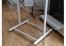 Вешало-стойка для одежды двухсторонняя L0.9хH1,4 белая (сборка 1) 